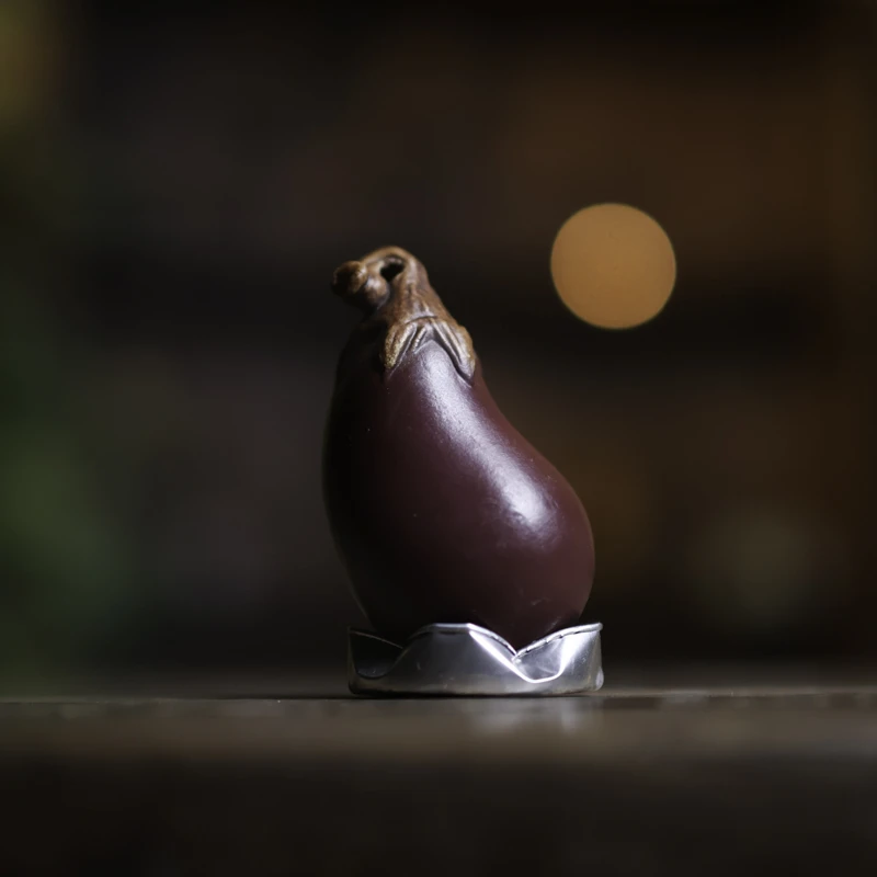 【见珊】茄子(紫)茶宠（Q7112）