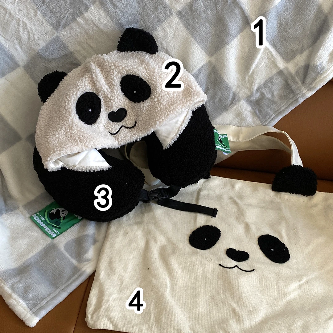 【四件套】熊猫憨憨旅行憩息睡衣家居服