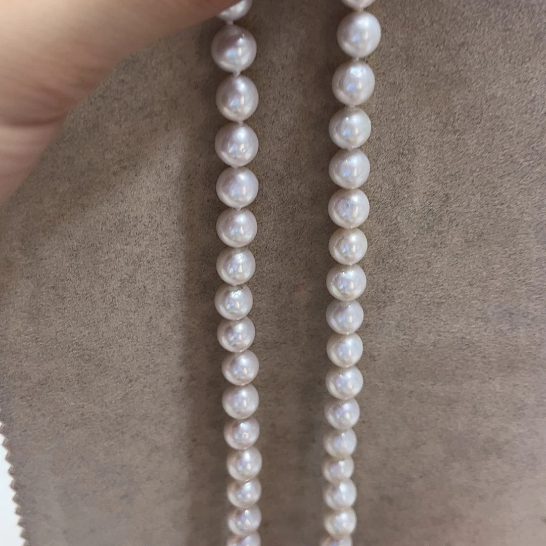 淡水珍珠银S925镶嵌颈饰