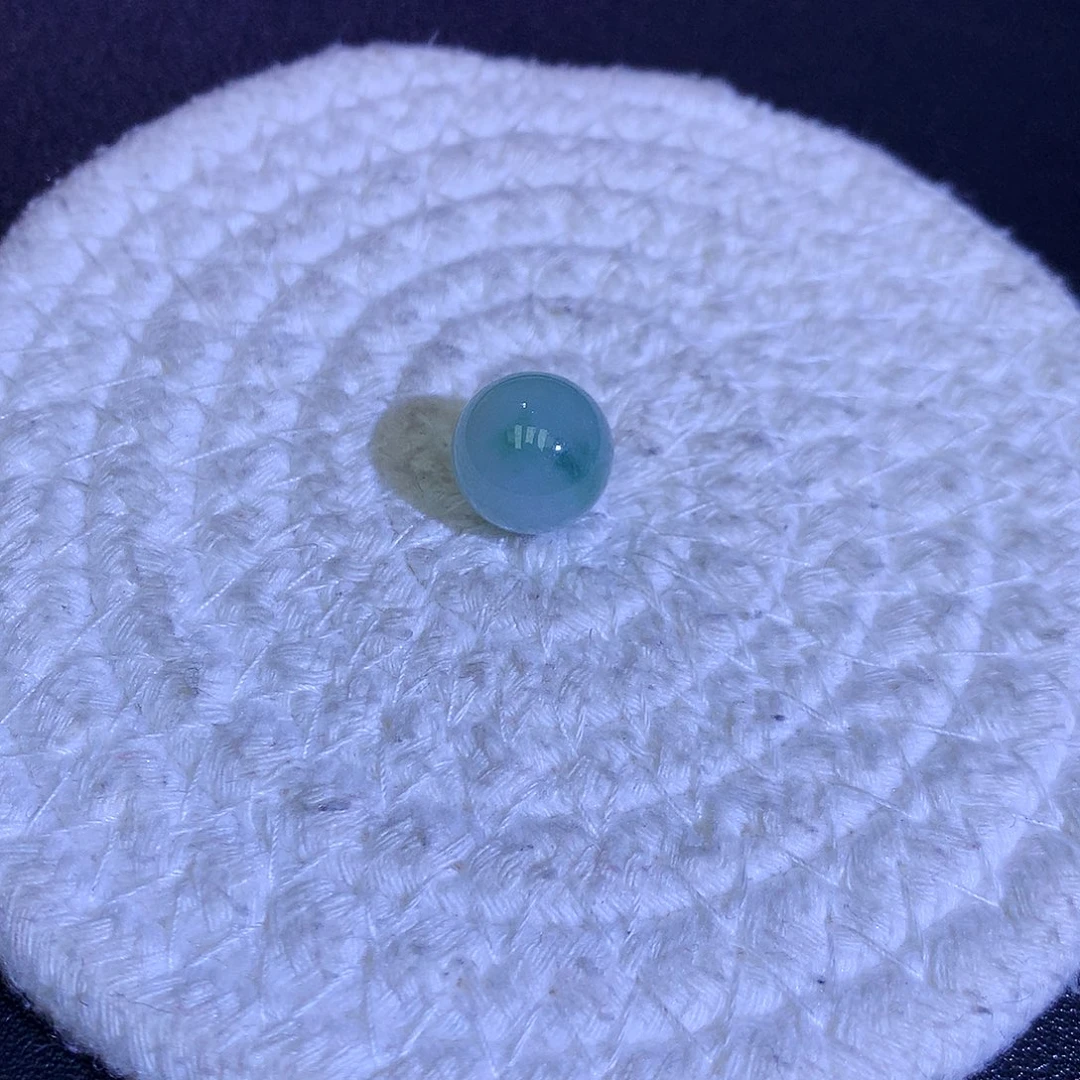 散珠翡翠天然缅甸翡翠单珠卡13.1飘花
