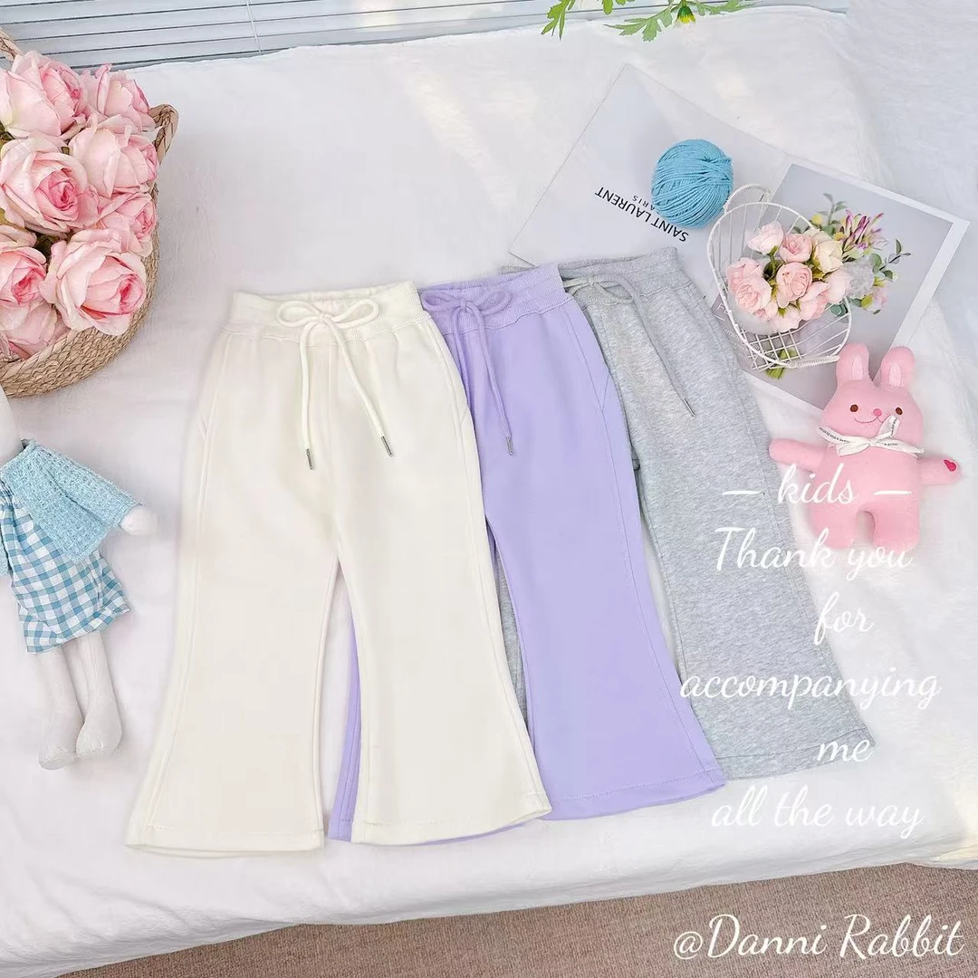 【Dannirabbit】*纯色百搭+经典系绳*女童休闲裤 D-A327