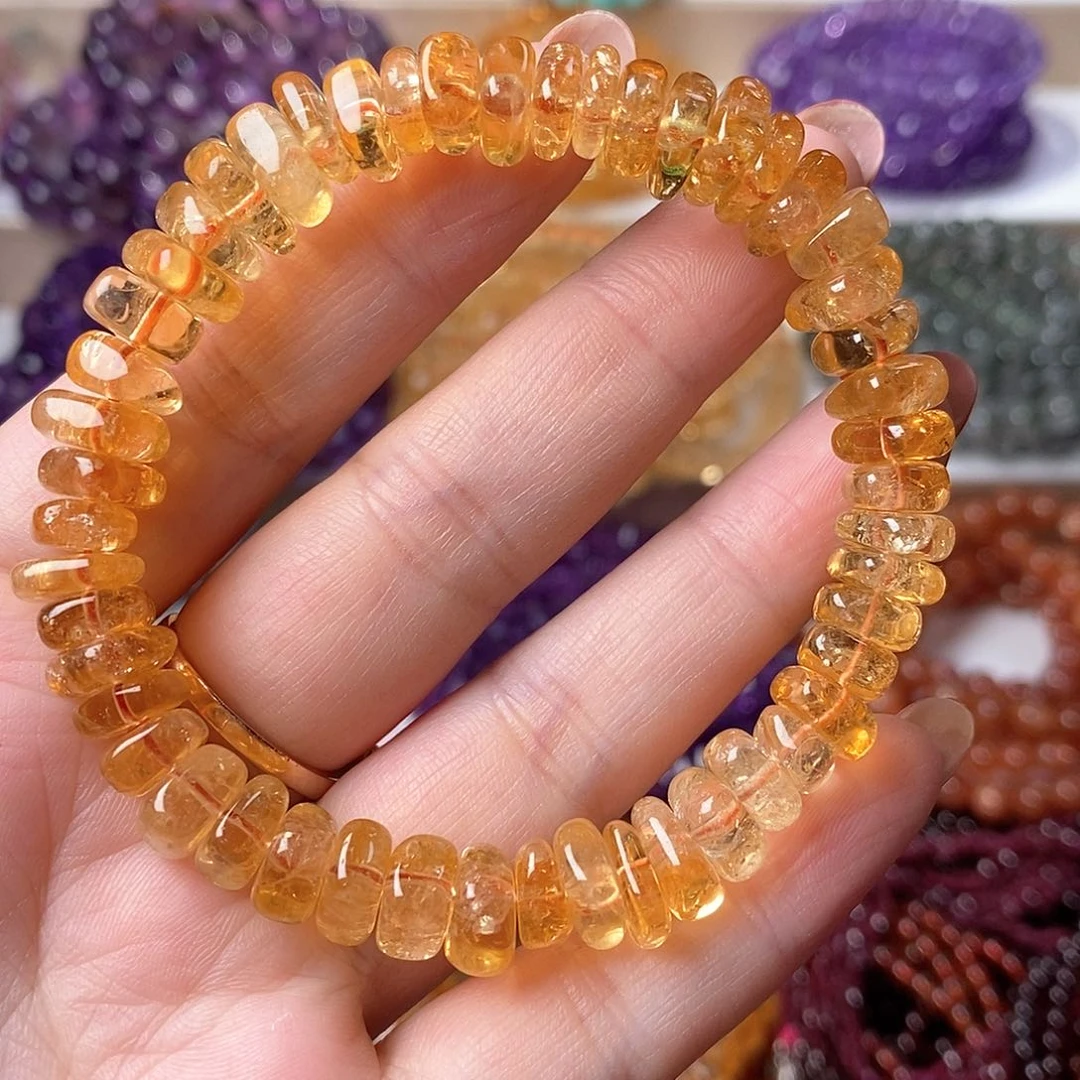 未镶嵌手串黄晶26.3