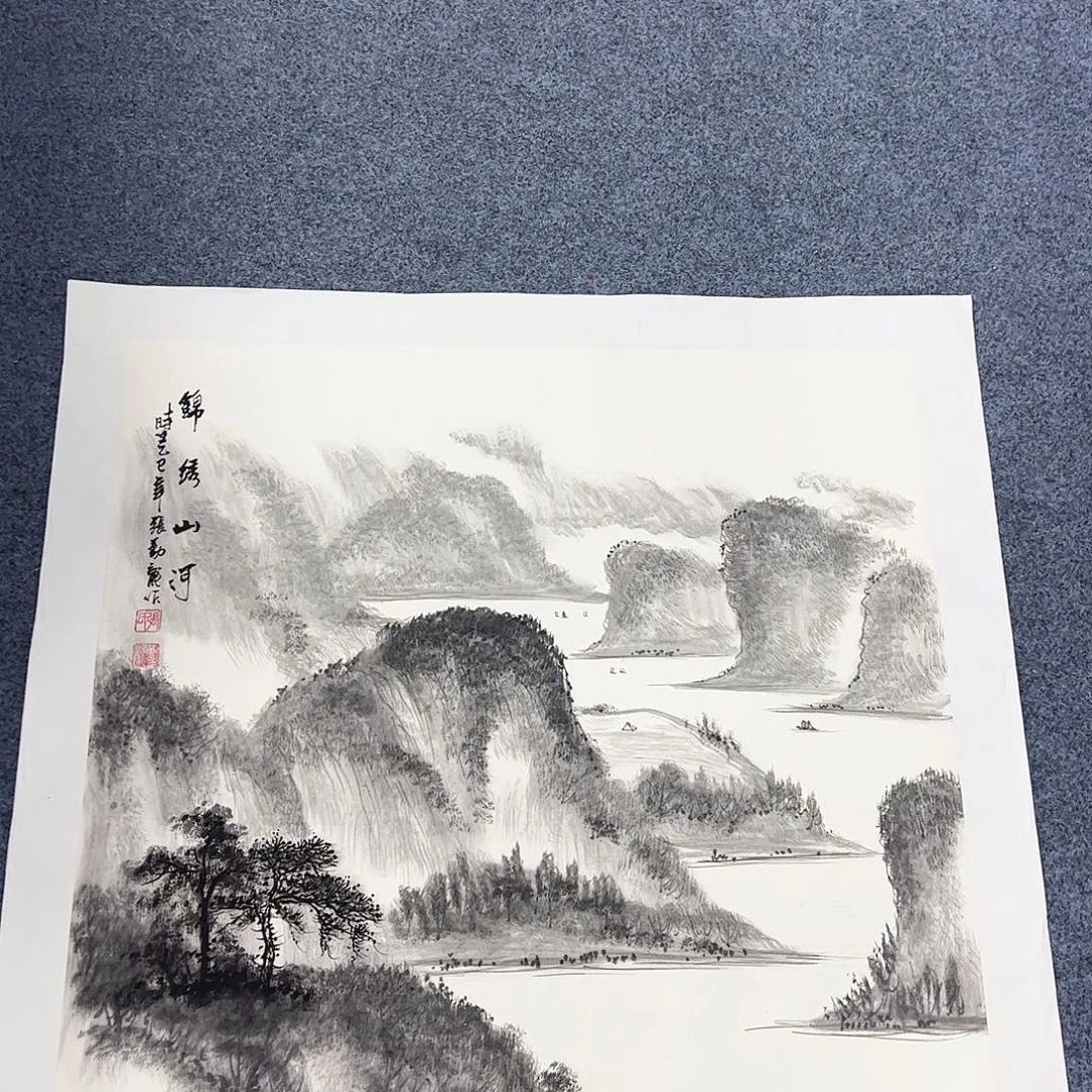 国画国画作品宣纸纯手绘