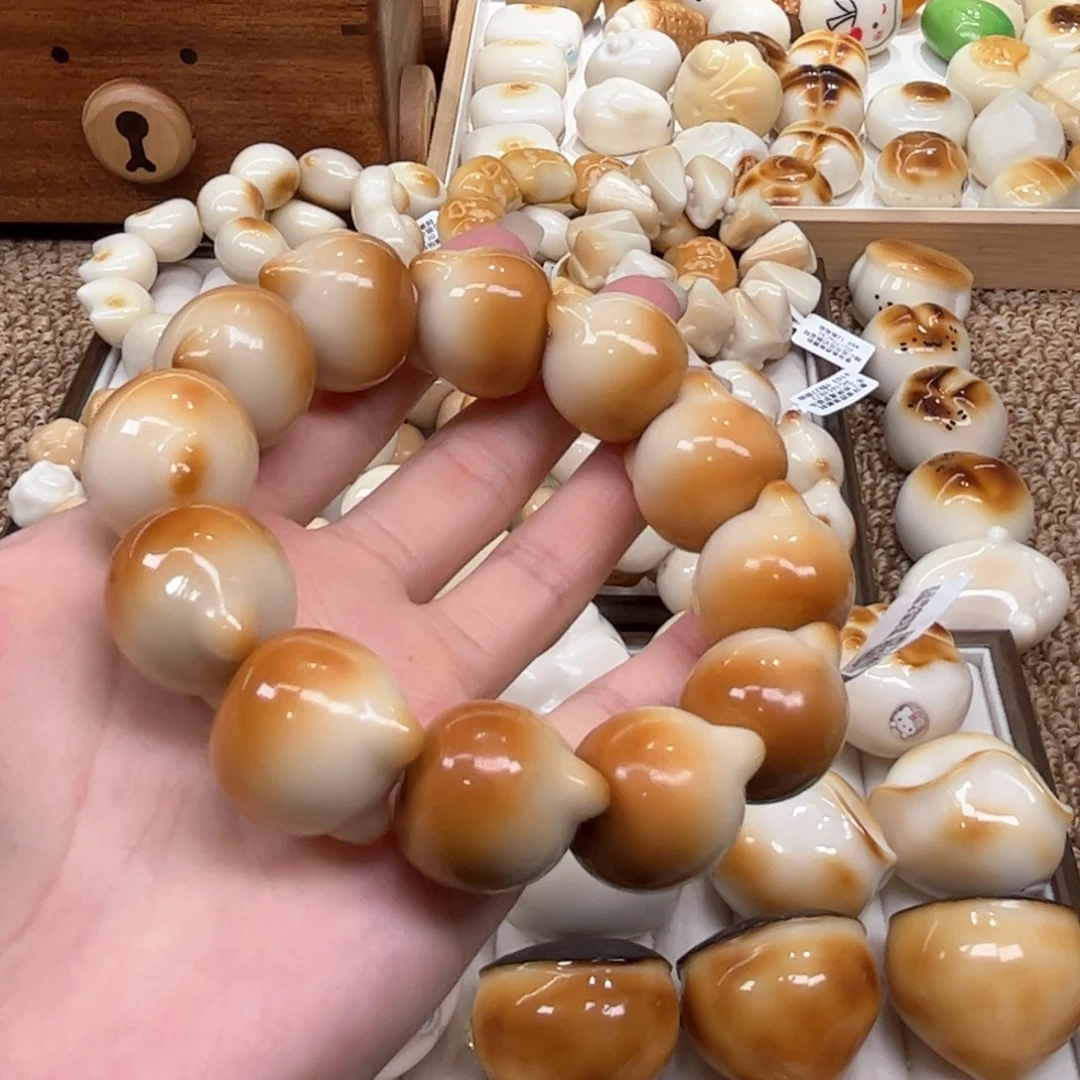 手串菩提根/象牙果9.25.25象牙果碳烤渐变猫头