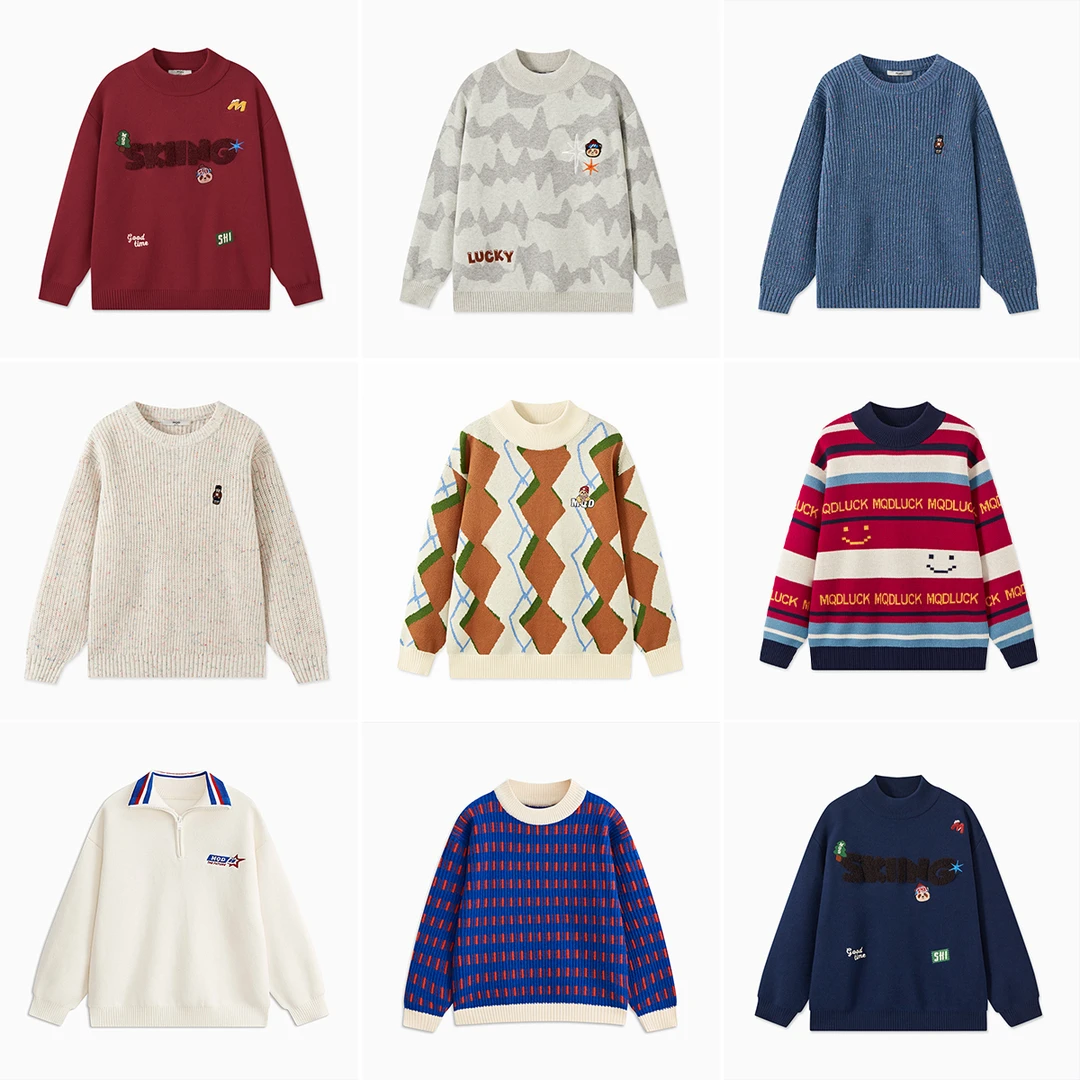G15【先选尺码，再选颜色】MQD童装秋冬新品休闲毛衣