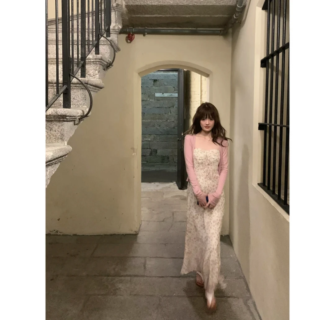 蘑糯糯花色碎花长裙子 原版1比1开发