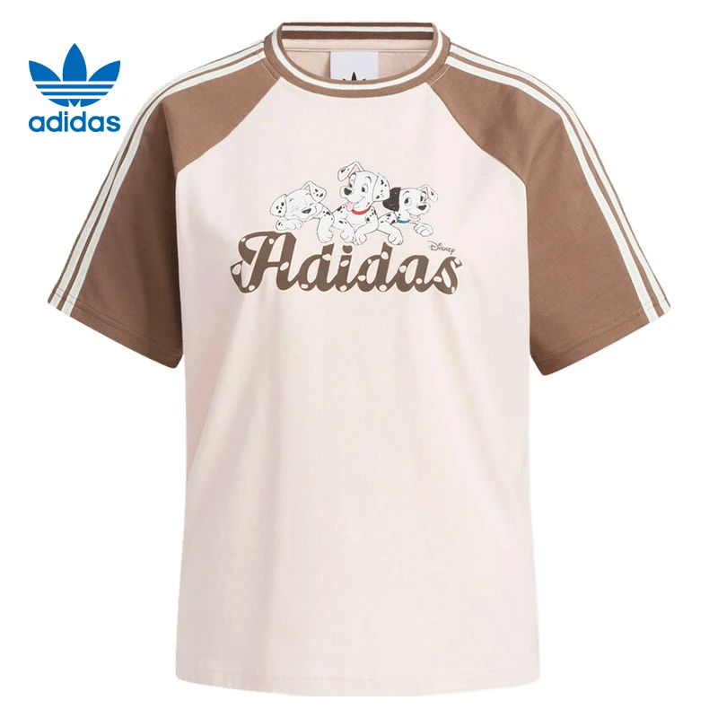 adidas Originals阿迪达斯三叶草女款短袖流光风针织短T恤KG6699