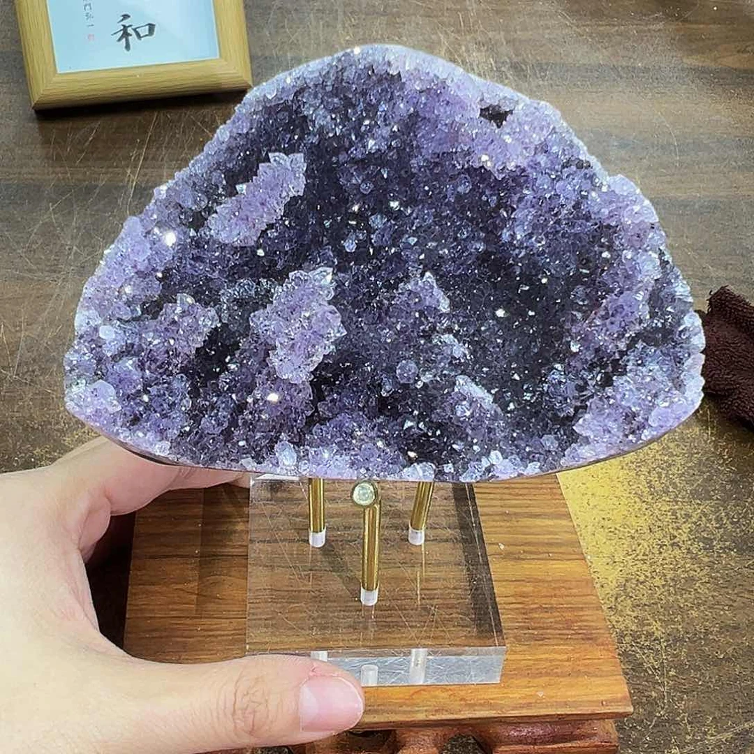 紫晶摆件未镶嵌晶体