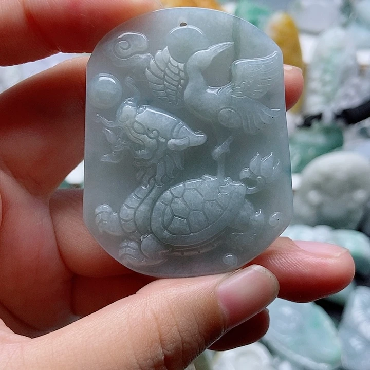 翡翠未镶嵌吊坠(不含链)1