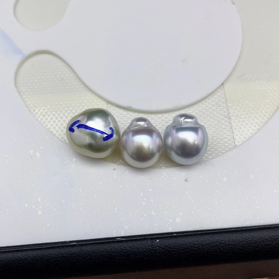 绿***洲未镶嵌耳饰海水珍珠