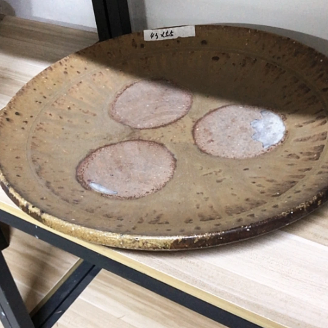 【闪购商品】碗备前烧大盘有微瑕
