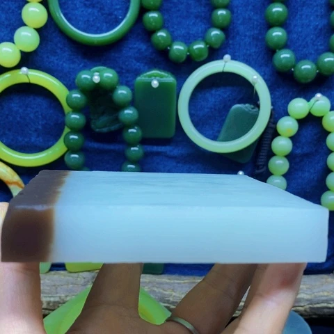 岫玉未镶嵌岫玉姑**外