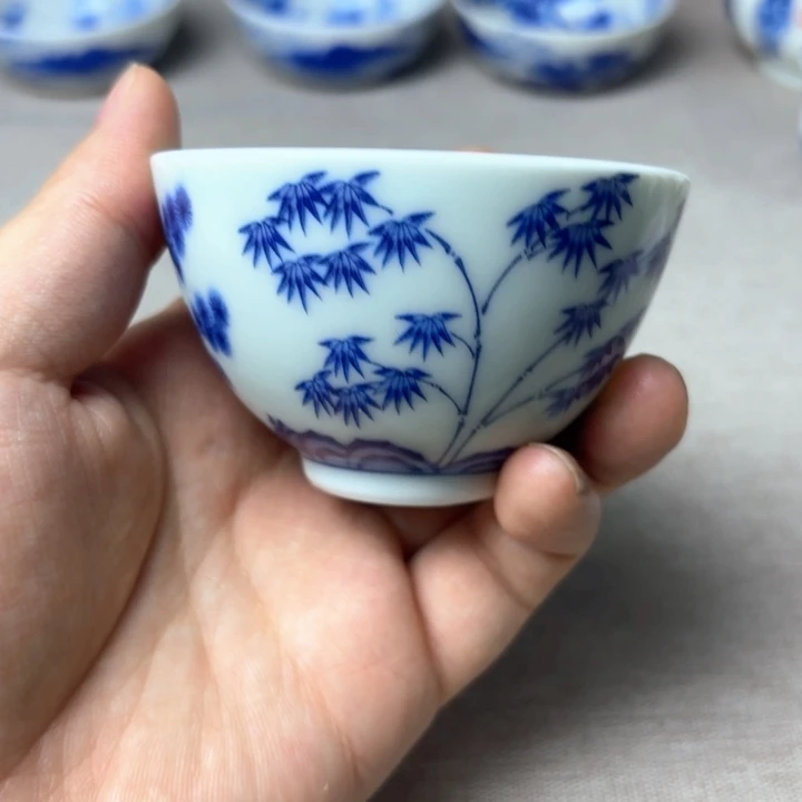 景德镇陶瓷高温陶瓷松竹梅