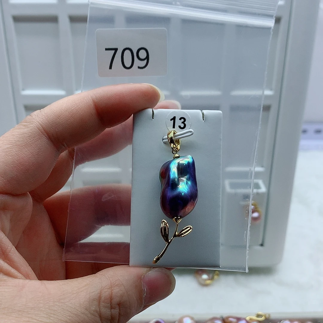 吊坠(不含链)淡水珍珠合金