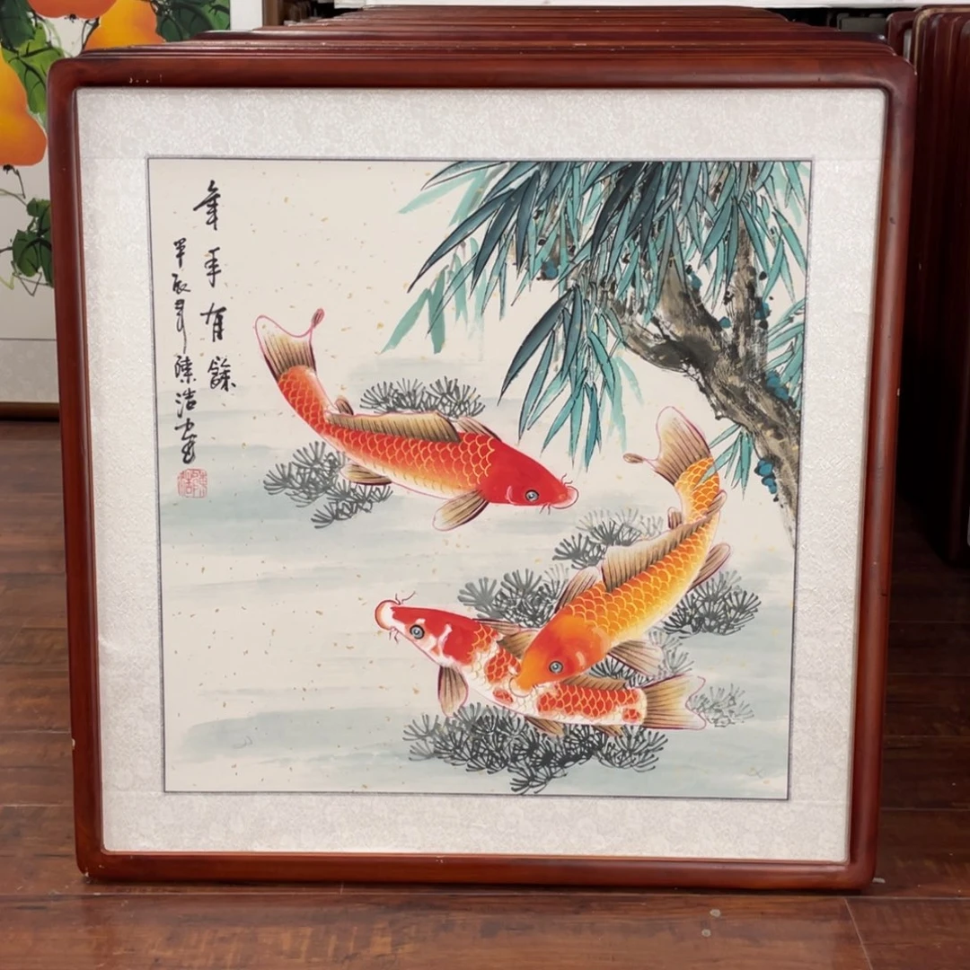 国画带框尺寸63*63厘米