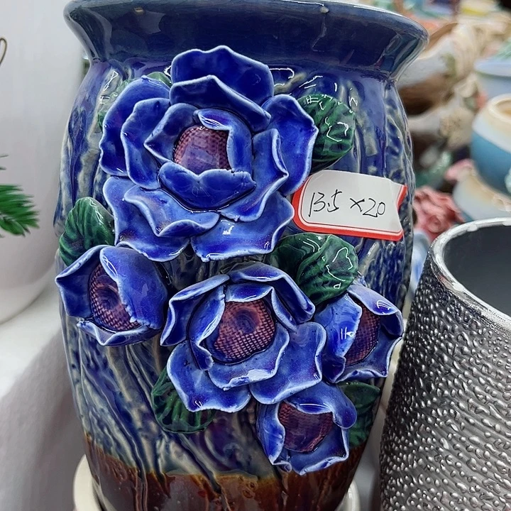 多肉绿植陶瓷花盆9.9包邮，有孔