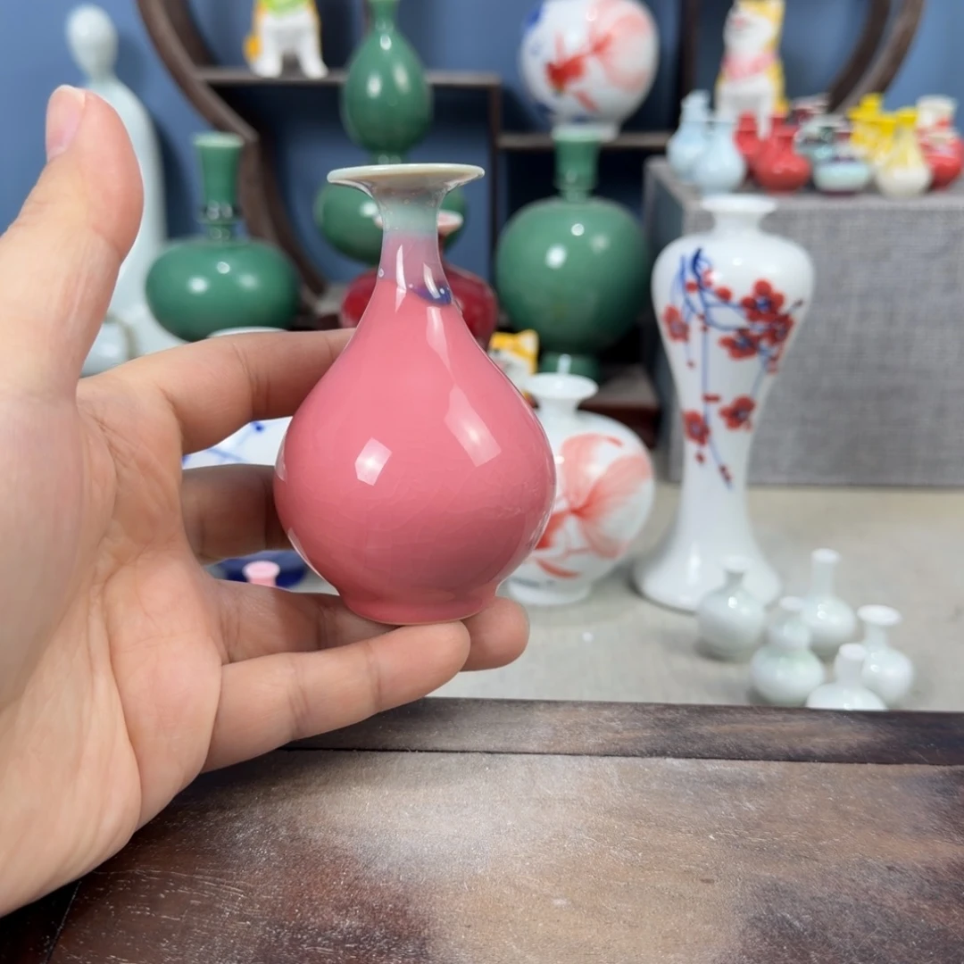 陶瓷手工小花器摆件