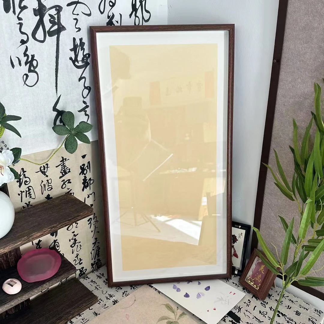 【书心工厂】66*33厘米 【胡桃色】画框相框 到手4个
