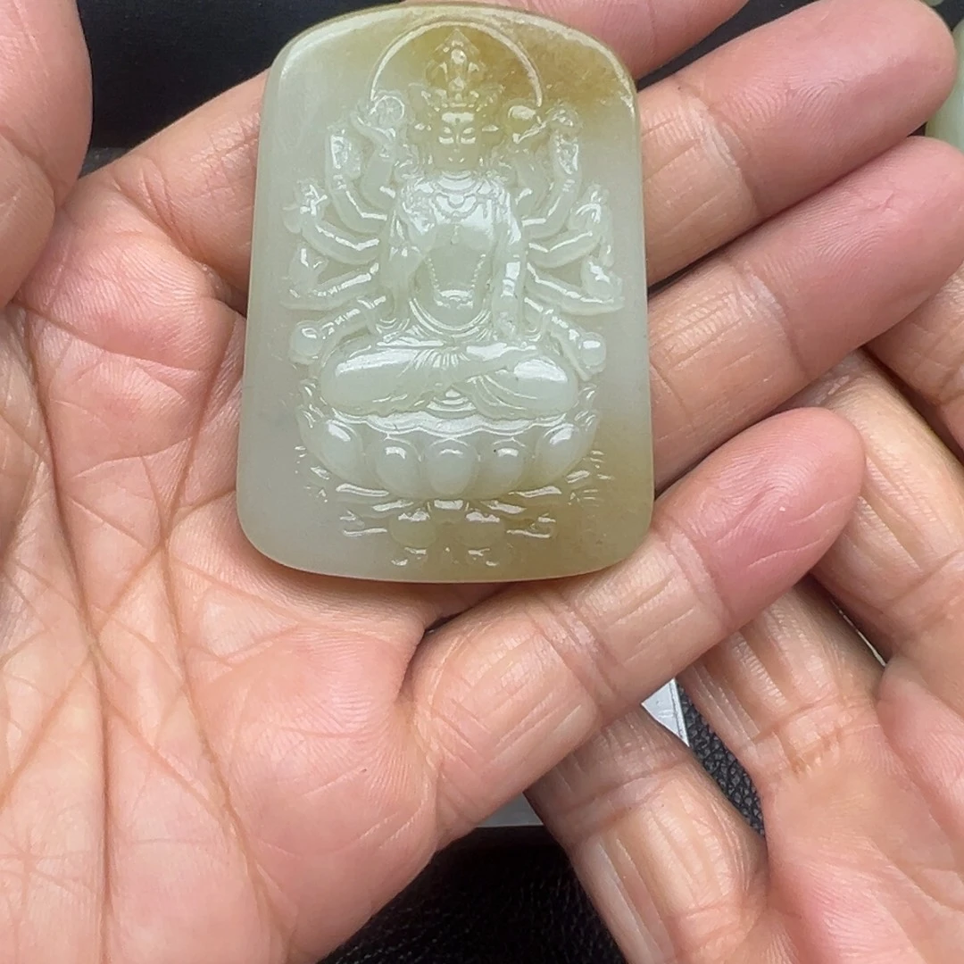 和田玉（糖玉）未镶嵌吊坠(不含链)