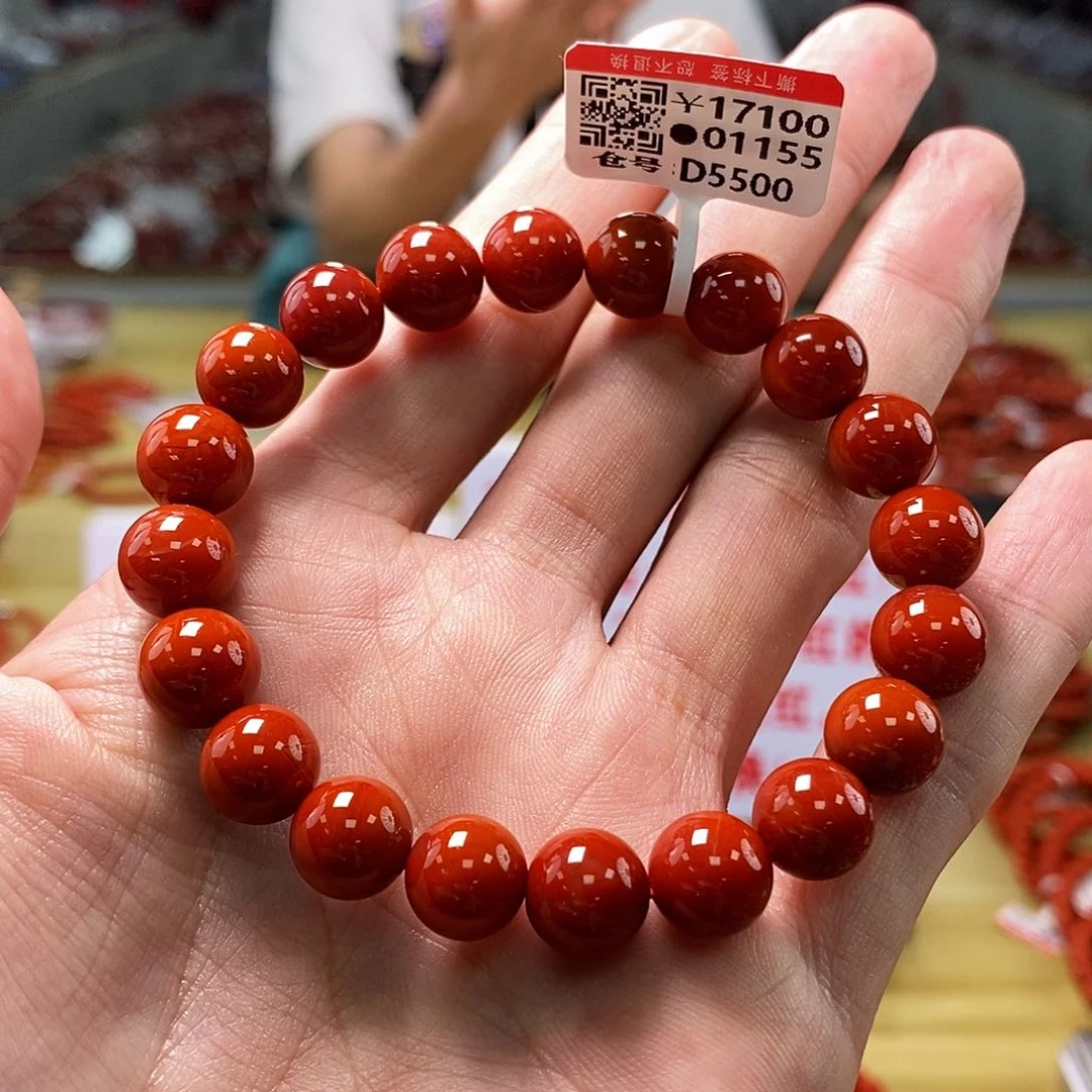 南红玛瑙典藏  10mm  多样性发一未镶嵌
