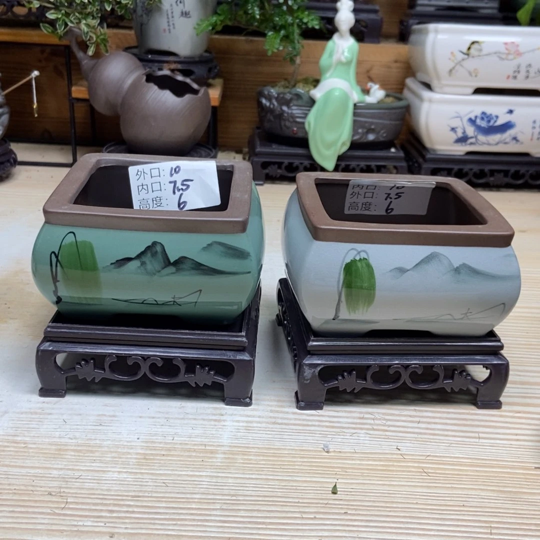 瓷片陶瓷花盆陶瓷艺术