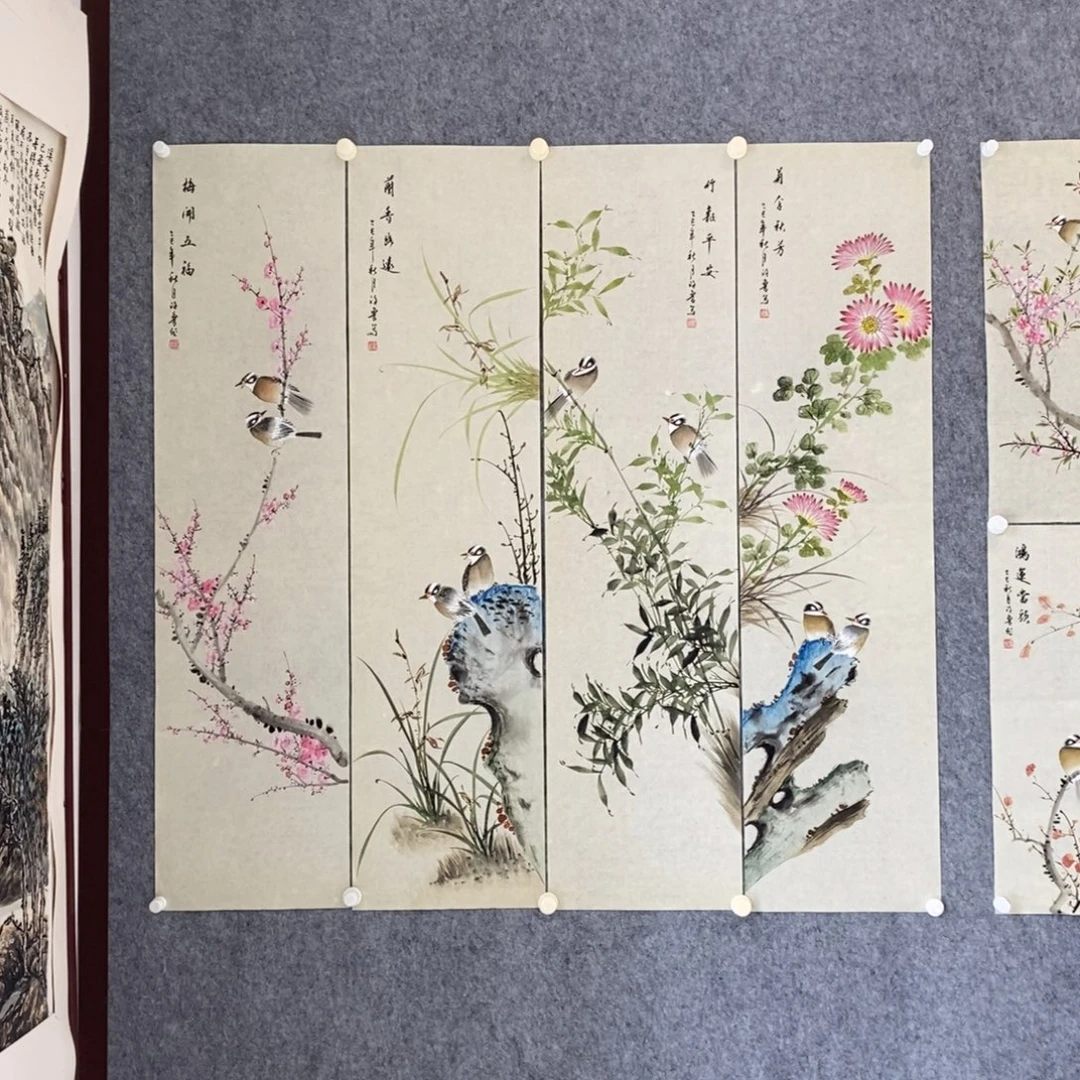 赵***猫国画梅兰竹菊国画作品