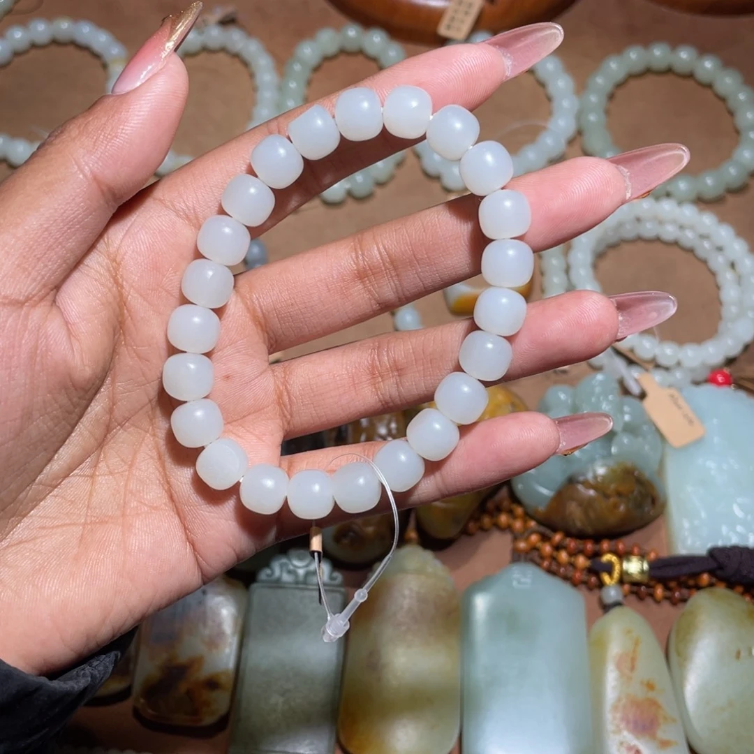 和田玉未镶嵌手链