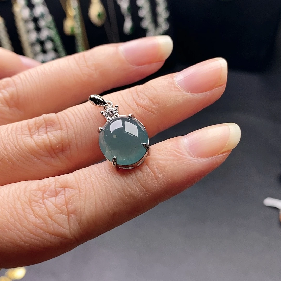 翡翠银S925镶嵌戒指