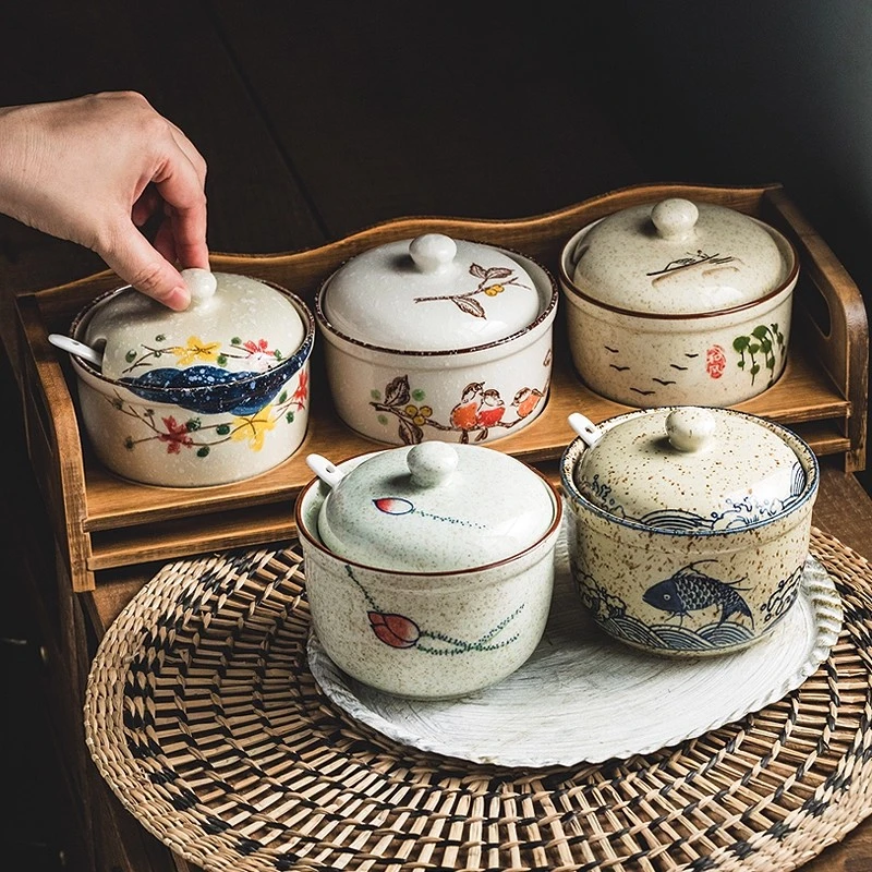 舍里辣椒罐子陶瓷糖盐罐调料罐调味罐调料盒厨房家用油罐调味专用