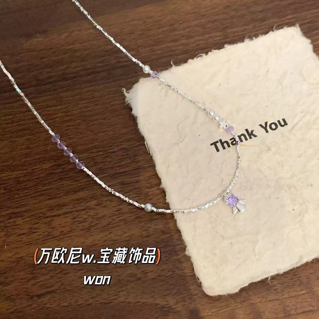 铜合金仿水晶项链 CHANGE x 晴天娃娃项链 百搭可爱少女 X348