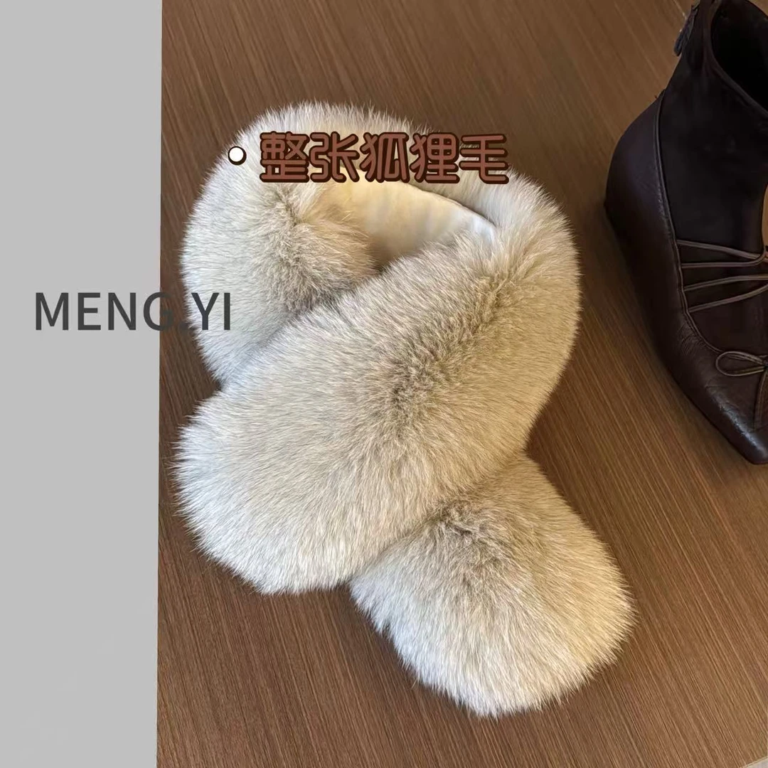 MENG.YI整张狐狸毛领 5379