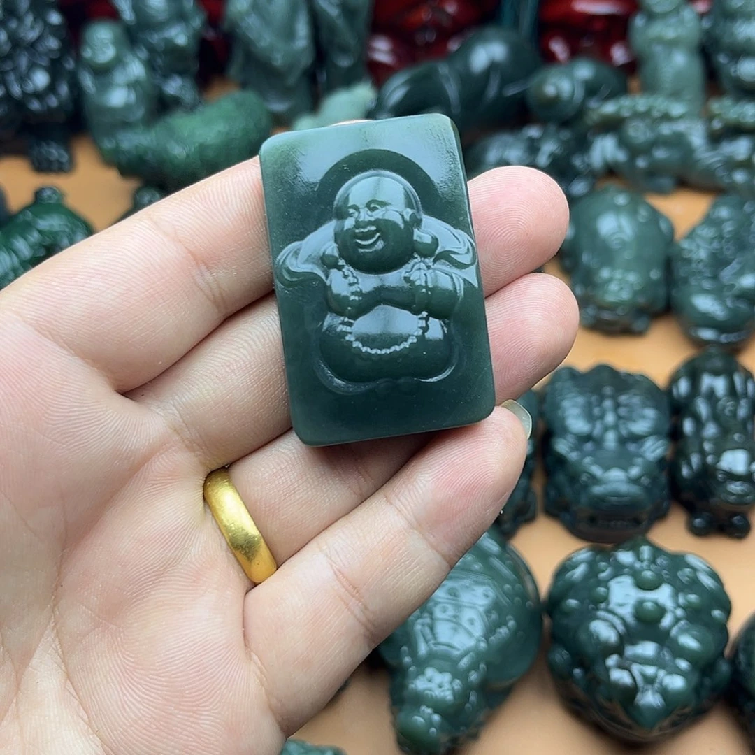 和田玉未镶嵌挂件