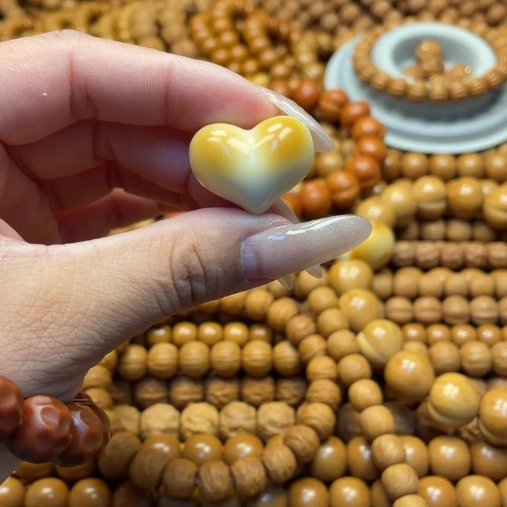 (***葵核桃桃心配饰单颗