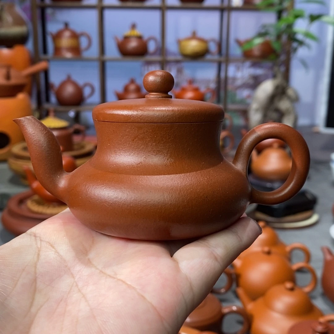 茶壶朱泥梁均羽朱泥君德壶100c