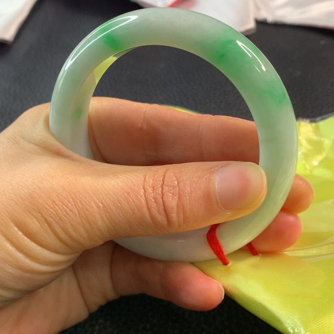 翡翠未镶嵌手镯翡翠手镯56.5