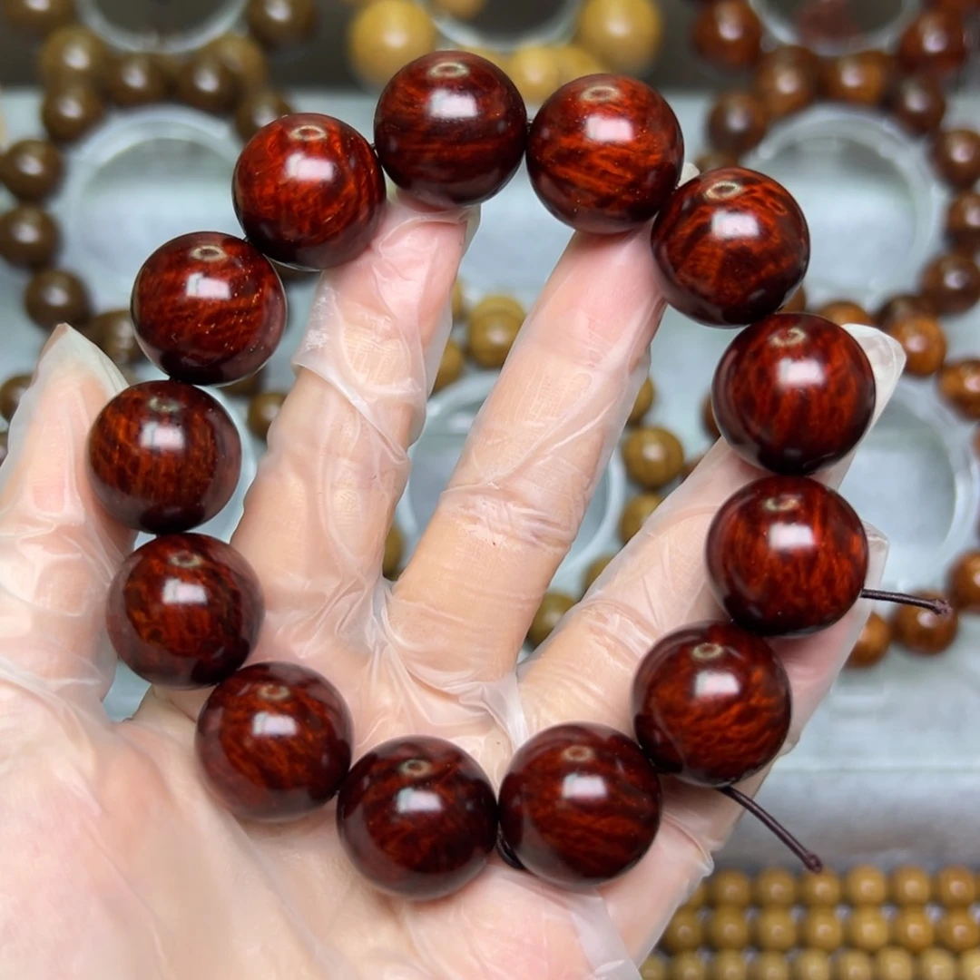 檀香紫檀（小叶紫檀）手串/手链择***老1.8水波