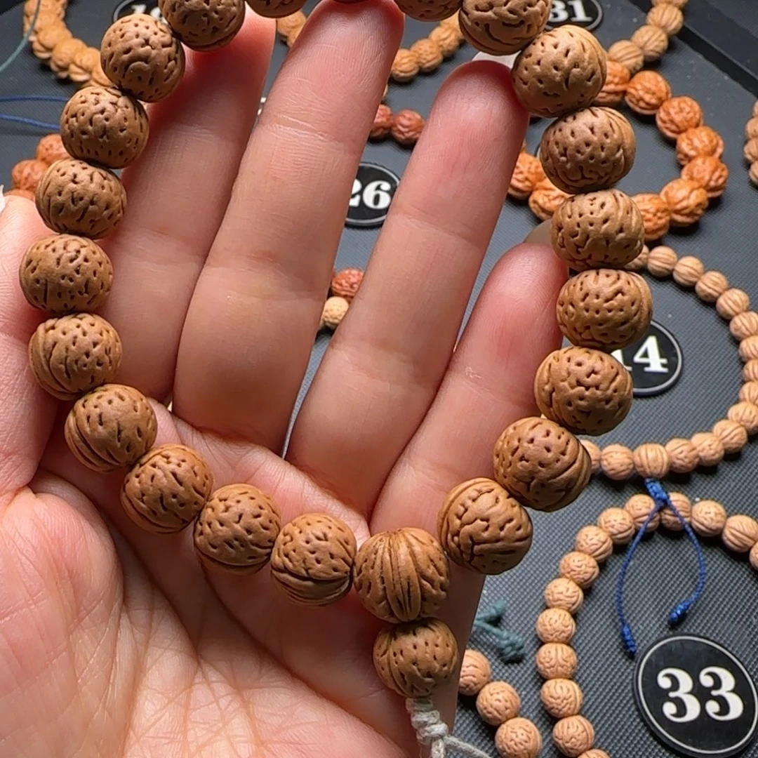 桃核手串蜡皮手持