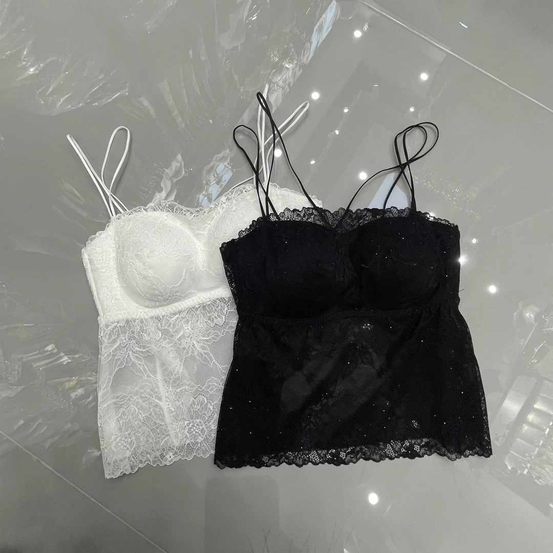 设计师春季性感时尚蕾丝修身女士美背   M019