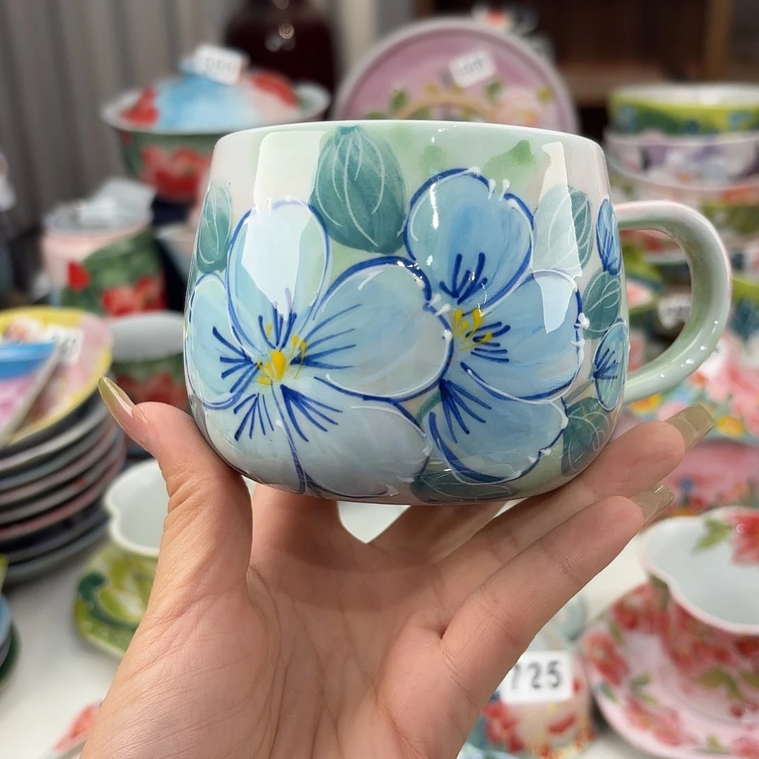 景德镇手绘高温釉下彩陶瓷茶具