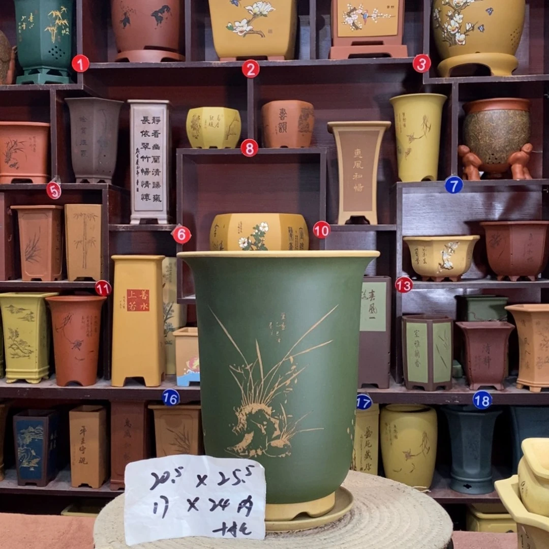 紫砂艺术紫砂花盆