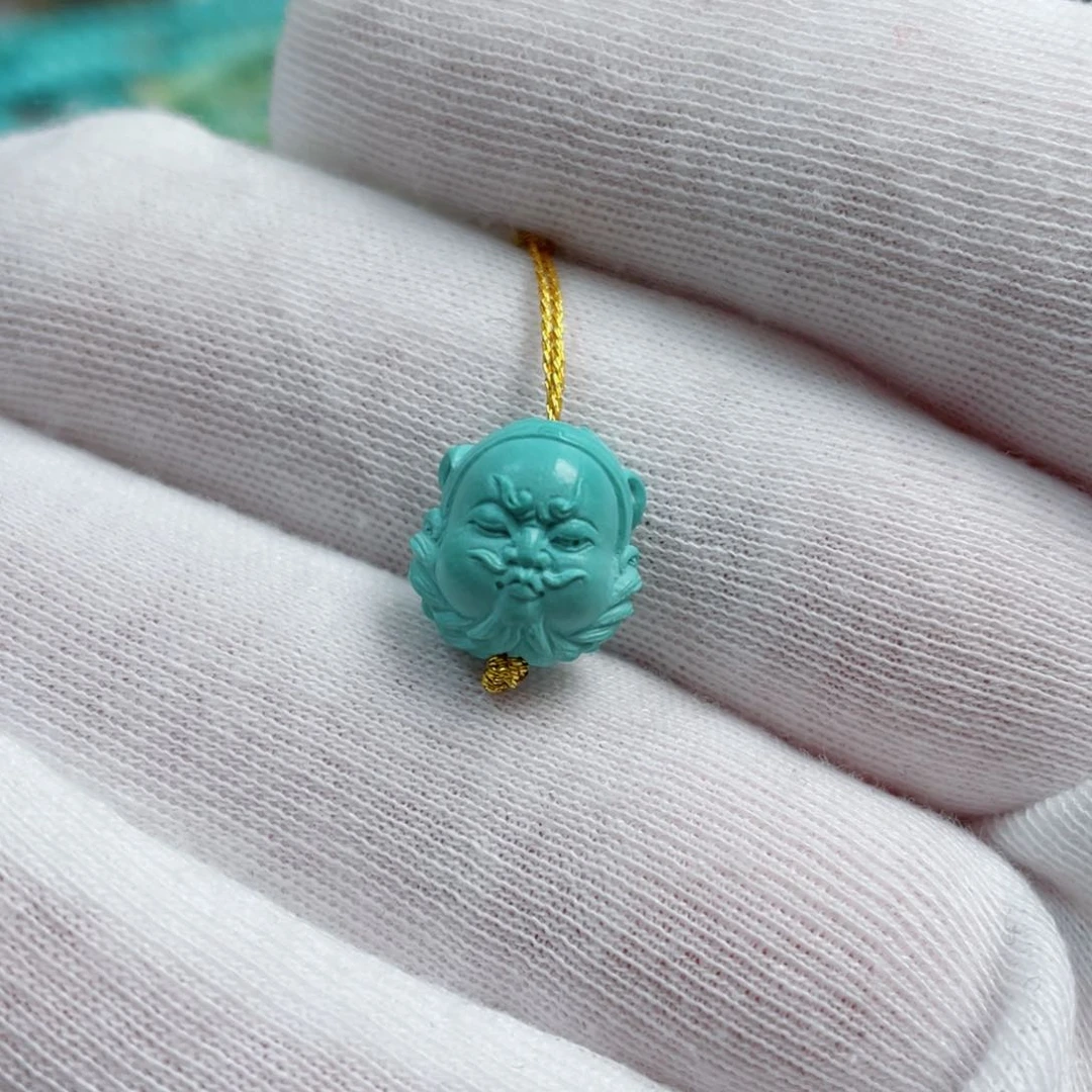 绿松石珠宝奇石未镶嵌辰**瑜