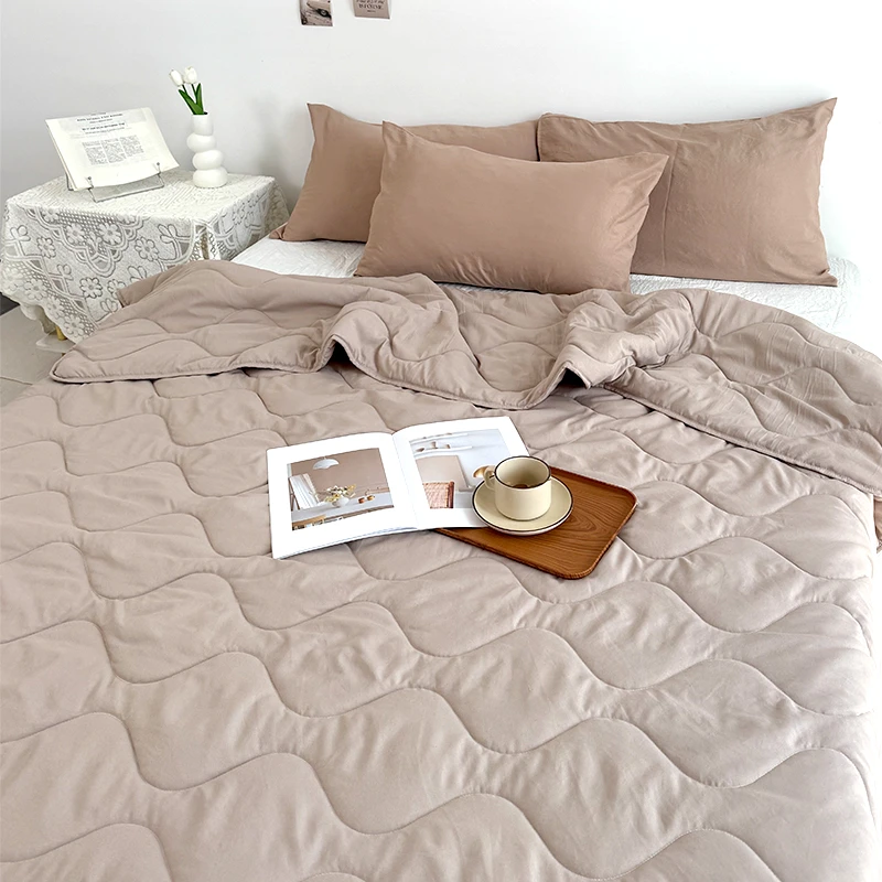 浦鑫布艺新款凉感可水洗棉空调被夏季适用夏凉被