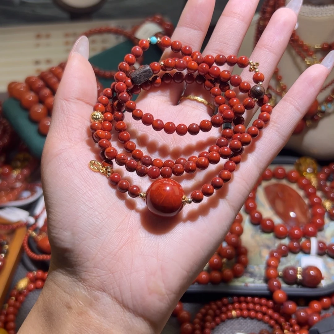 南红玛瑙未镶嵌手链5mm