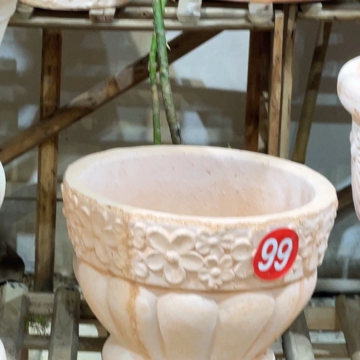 红陶25×18花盆一个手工