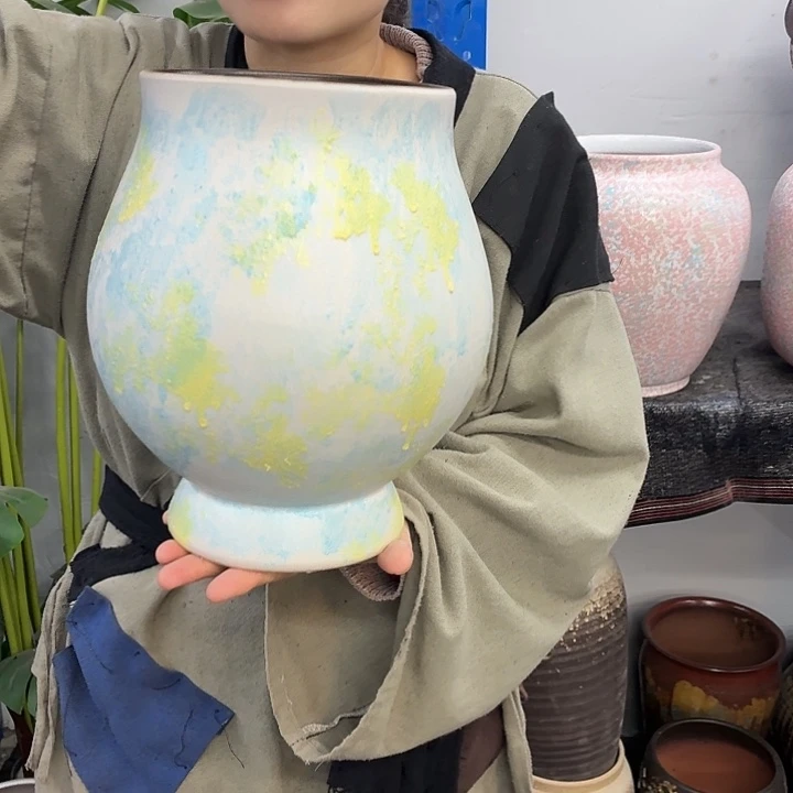 17×27 -粗陶花盆有孔-买买买