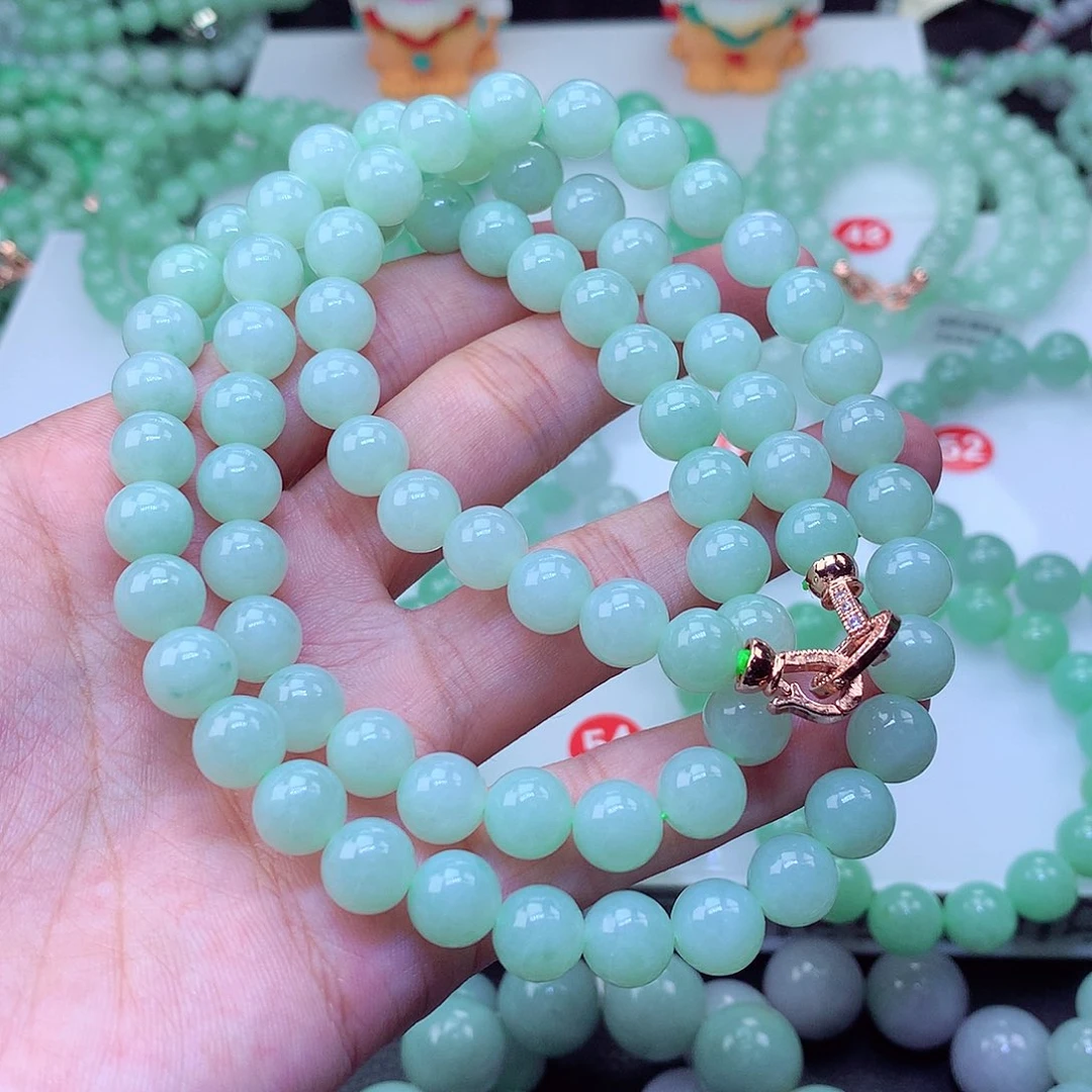 翡翠未镶嵌毛衣链