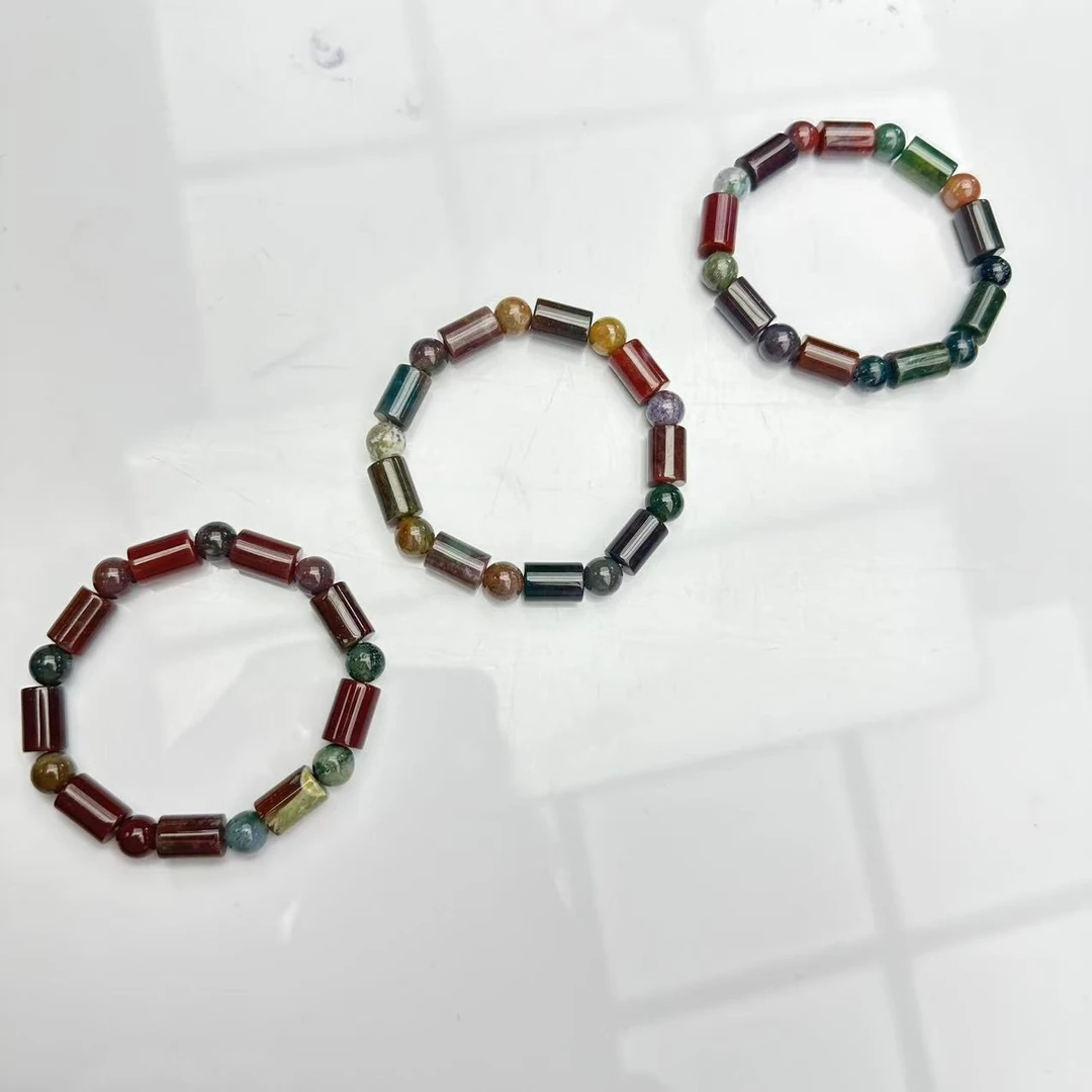 S8071【福嘟嘟】血灵草玛瑙手串-送礼佳品-多样性只发一件