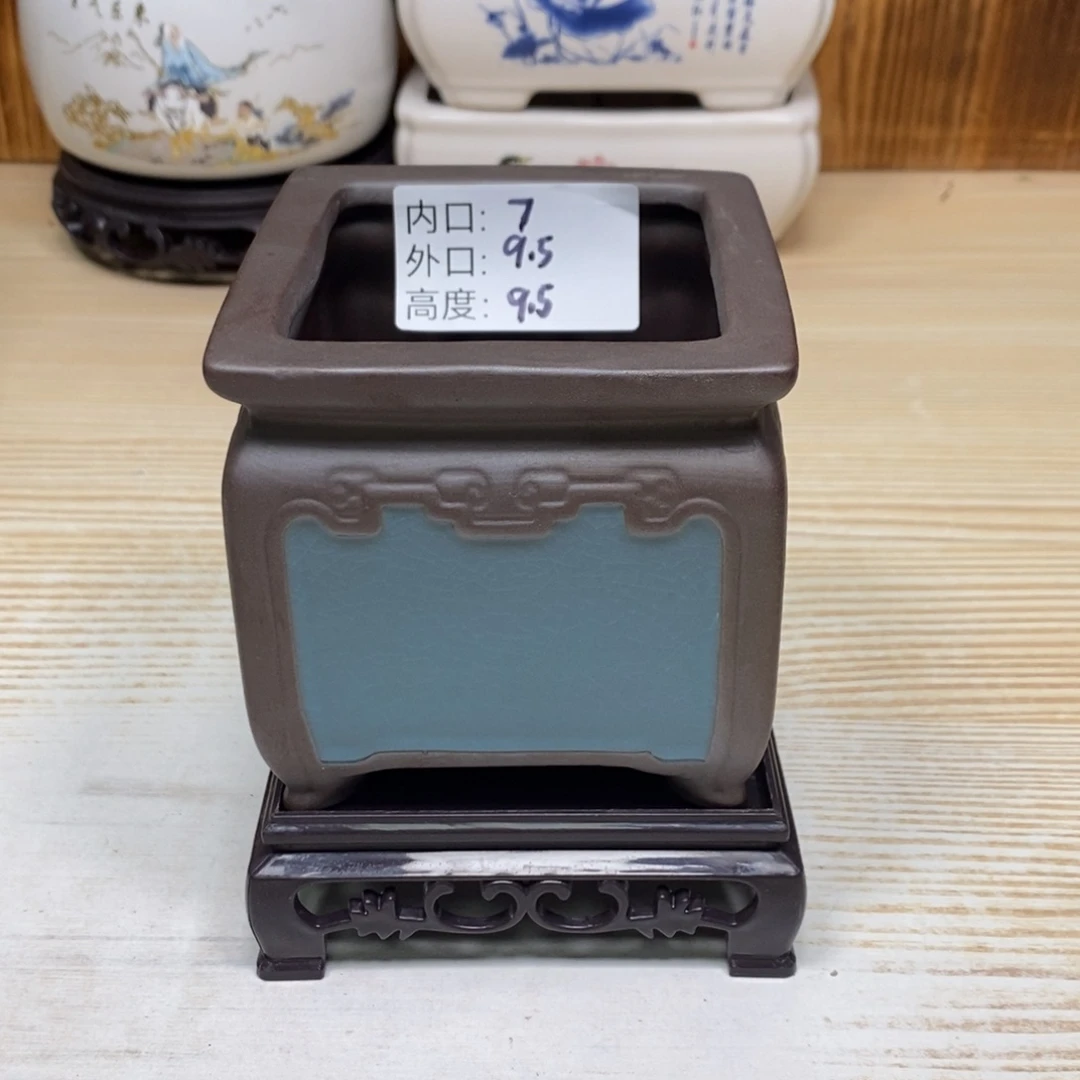 紫砂陶瓷花盆浮力