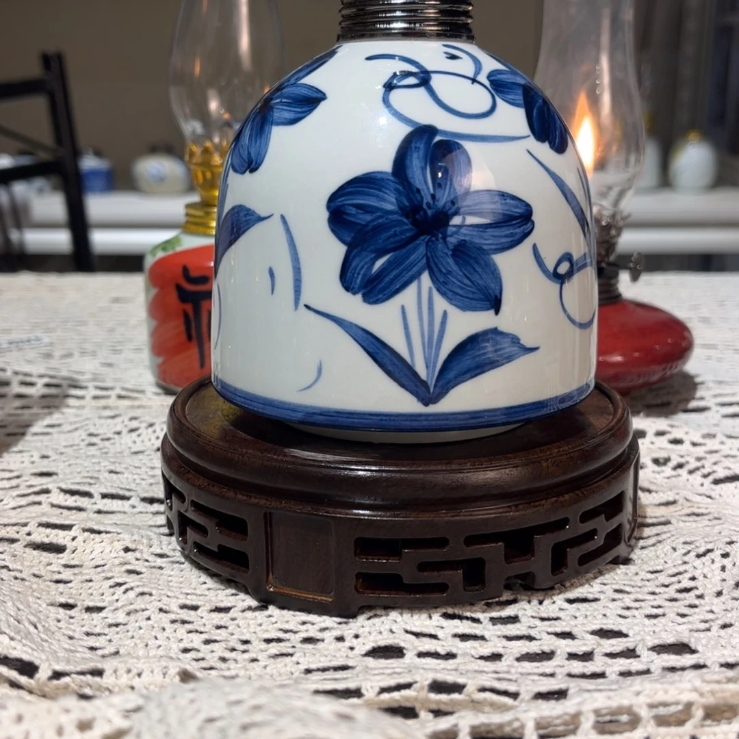 摆件景德镇陶瓷香薰灯