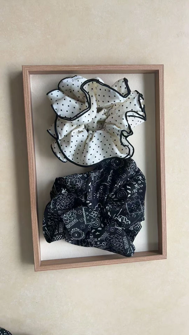 时尚复古轻职风学院风女发圈发绳百搭小香风法式头绳